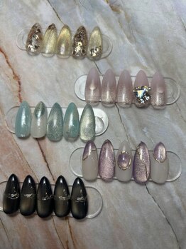 ムーミー 本八幡店(muu mii)の写真/【エノイコース 8990円】実力派の長さ出し×自爪を削らないフィルインで、憧れの上品な手元に