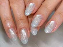 エルマナ ネイル(Hermana NAIL)/キラキラマグ×グラデ