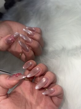 ナツネイル(natsu'nail)/マカロンマグ×クリアパウダー