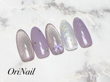 オリネイル 西荻窪(OriNail)/マグネット×リボンネイル