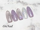 マグネット×リボンネイル
