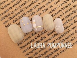 猫シルエットネイル