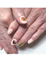ネイルサロン マハロ 横浜四季の森フォレオ店(Nail Salon Mahalo)/柿＆栗ネイル