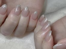 ルネネイル(Lune nail)/キラキラグラデーション