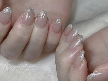 ルネネイル(Lune nail)/キラキラグラデーション