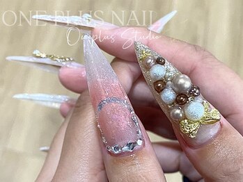 ワンプラススタジオ(One Plus Studio)の写真/《チップ長さ出しつけ放題¥11480》映える指先を叶える長さ出しnail◇画像持ち込みも大歓迎♪大宮