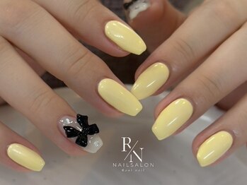 ラニ ネイル(Rani Nail)/シンプルデザイン　リボンネイル