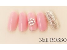 ネイルロッソ 浅草店/パールdeフラワー　