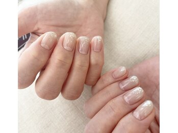 エムスラッシュ ネイル センター北店(M.SLASH)/パラジェル ホワイトグレー