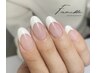 【新規】圧倒的シンプル上品に★フレンチネイルコース￥5980