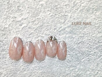 ルークネイル 恵比寿店(LUKE NAIL)/マグネットストーンフレンチ　秋