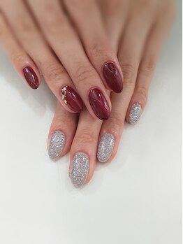 ワンカラージェルネイルショップ イオン新潟東店/アシンメトリー