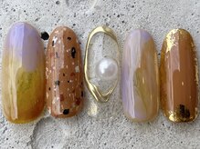 フリークネイル(FREAK Nail)/つぶつぶもやニュアンス ¥12000