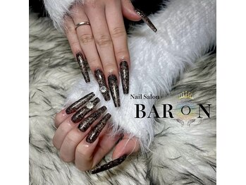 バロン 池袋店(BARON)/ブラウン×ワンカラーネイル