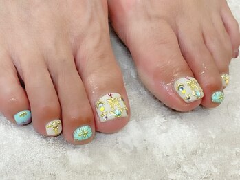 ネイルサロン ドレス(Nail Salon Dress)/【小嶋】エスニックフットネイル