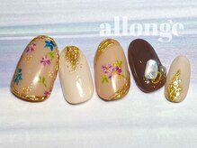 美サロン アロンジェ甲府向町店/ヴィンテージフラワーネイル☆