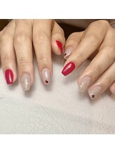 ネージュ(Neige)/赤ネイル