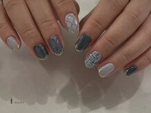 アイネイルズ 吉祥寺店(I nails)/ネイビーキルティングツイード