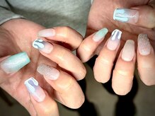 ヌル ネイル 堀江(NURU NAIL HORIE)/パステル垂れ流し韓国ネイル☆