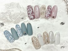 キャッツアイ東京 新宿店(Cat's eye TOKYO)/ツイードネイル