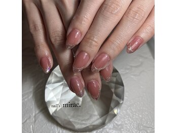 ネイルズミラク(nail's mirac.)/ガラスフレンチネイル