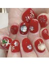 クリスマスオーナメントネイル☆