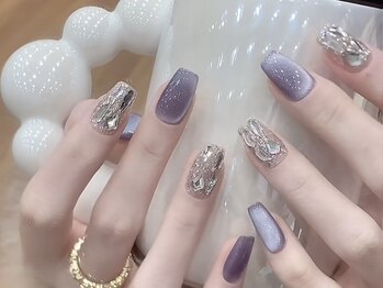 成美ビューティーサロン(成美beauty salon)の写真/亀裂や折れて長さを合わせたいなど、ネイルでのお悩み解消◎長さ出しで、なりたい指先へ＊持ち込みOK！