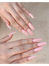 クリーム(Nail Atelier CREAM)/長さだし10本+ワンカラーPINK