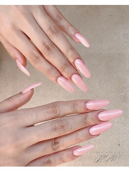 クリーム(Nail Atelier CREAM)/長さだし10本+ワンカラーPINK