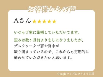 千里山わだち整骨院/お客様の声15
