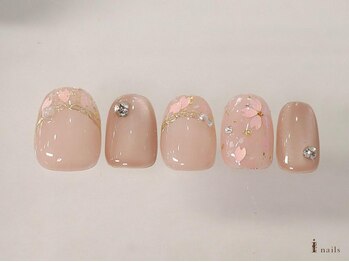 桜ミラーマグ春ネイル¥10480