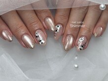 シマー(Shimmer)/スパンコール風フラワー