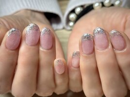 マグネット ガラスフレンチ ラメ