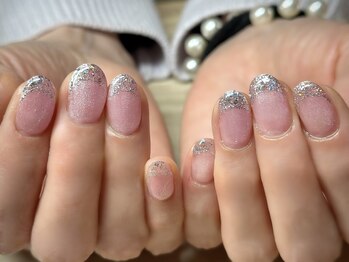 マグネット ガラスフレンチ ラメ