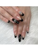 Black French nail