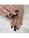 Black French nail