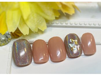 ブレス 天童店(BLESS)/オーロラミラーアートネイル