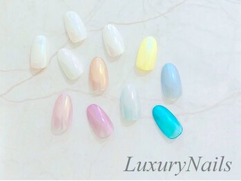 ラグジュアリーネイルズ アカバネ(Luxury Nails Akabane)/オーロラミラー¥7990