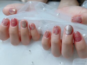 ネイル スパ ココプラス(Nail spa Cocoplus)/ワイヤーアートのガーリーネイル