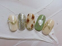 ネイルソファ 木津(nail sofa)/【井口】レオパードネイル