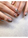 ミントグリーンニュアンスネイル