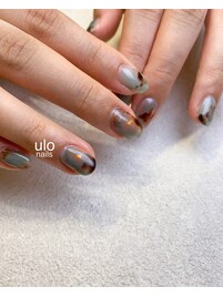 ミントグリーンニュアンスネイル
