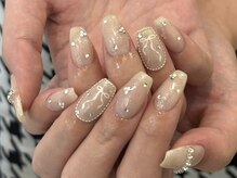 ネイルメゾン 池袋店(NAIL MAISON)/ワンホンリボン¥6980