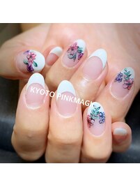 手描きお花ネイル