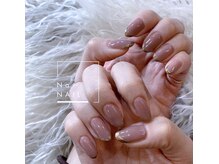 エヌエープラスネイル 葛西本店(Na+nail)/ミラーフレンチ6500