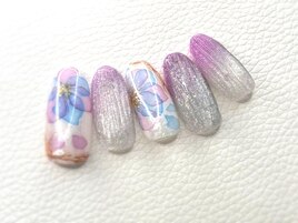 【水彩紫陽花】