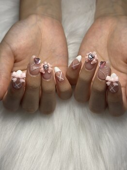 レディスペネイル ノウラ 名駅店(Redispe nail NouRa)/ピンクネイル
