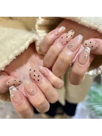 お嬢様ネイル♪ホログラムハート