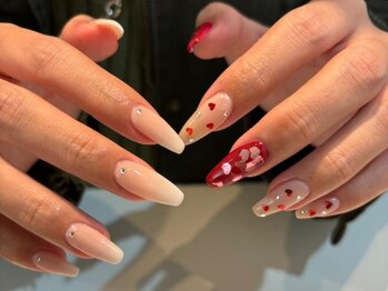 シェリーラメール 池袋店(cherie la mer)/ちぐはぐネイル