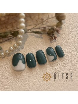 ネイルアンドアイラッシュ ブレス エスパル山形本店(BLESS)/シンプル個性派